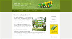 Desktop Screenshot of blackconcreteinc.com