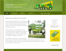 Tablet Screenshot of blackconcreteinc.com